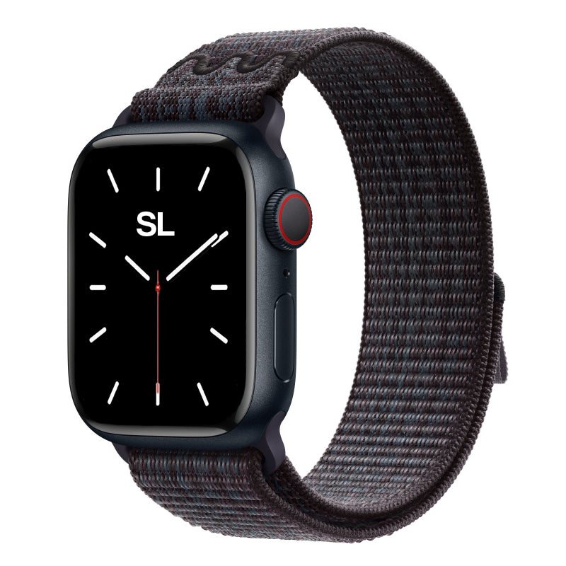 Black Blue Sport Loop Active for Apple Watch Strap Laboratory Australia