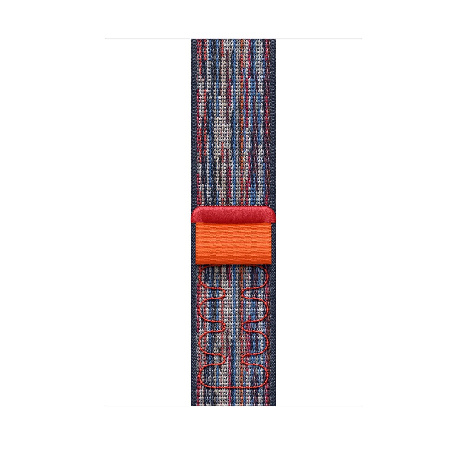 New style blue and red with a stripe pattern sport loop active watch band for apple watch series 11 42mm 46mm and ultra 3 crafted from woven nylon