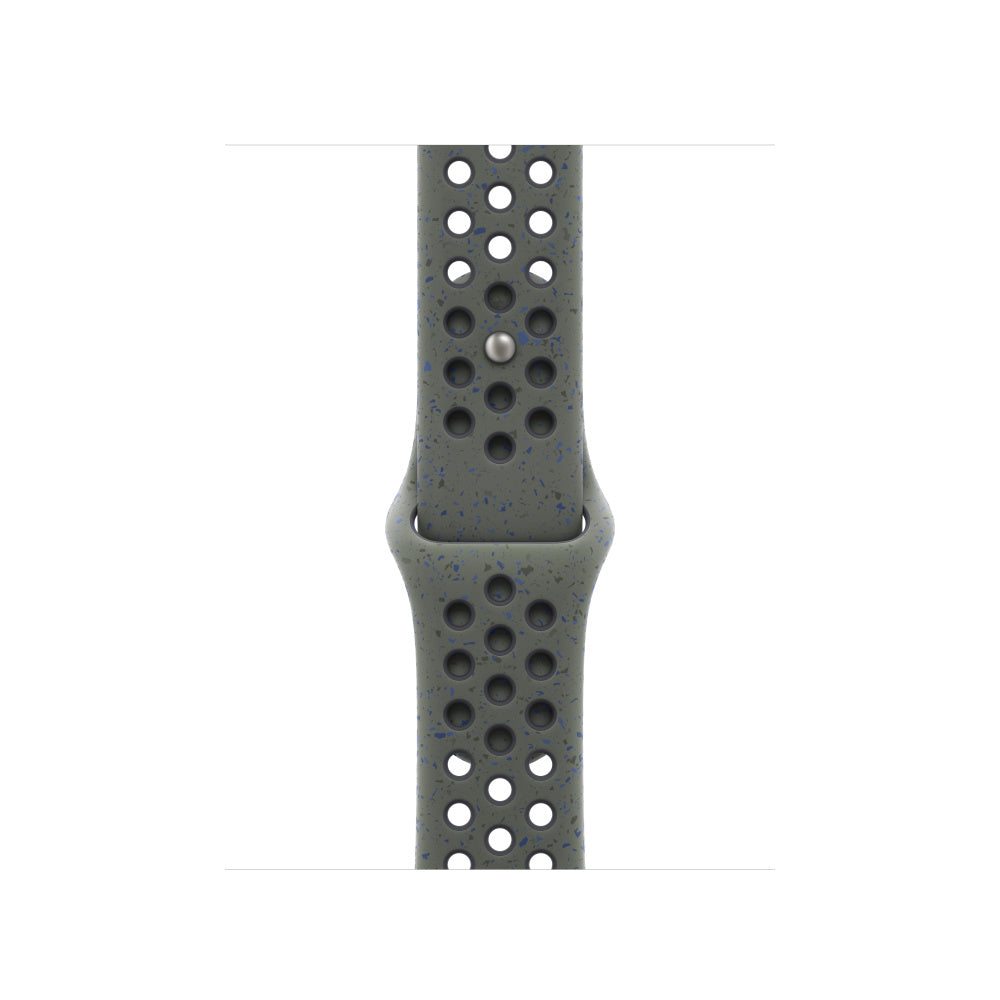 Cargo Khaki colour apple watch series 11 46mm 42mm silicone sports strap with a unique pattern of splatter paint design, this watch strap is designed for active people