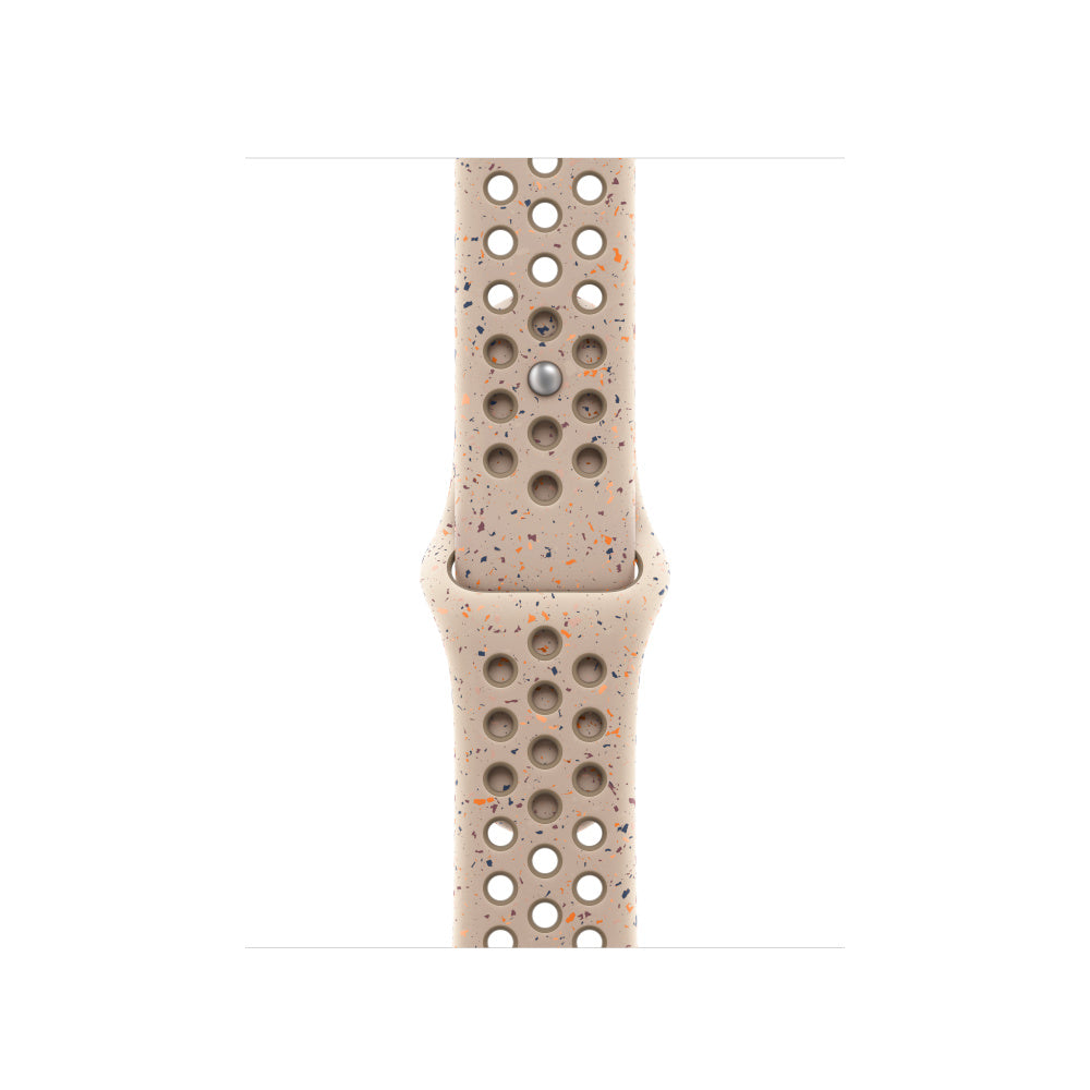 Desert Stone Brown colour apple watch series 11 42mm 46mm silicone sports strap with a unique pattern of splatter paint design, this watch strap is designed for active people