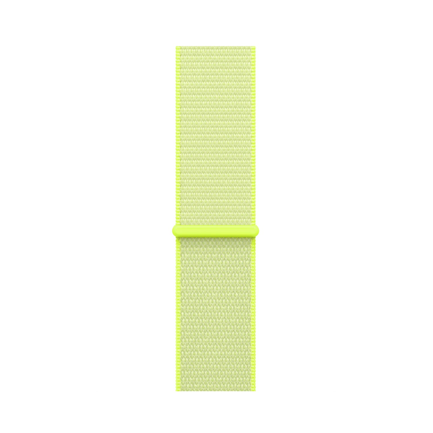 neon yellow nylon sport loop watch band for apple watch series 11 42mm and 46mm and ultra 3 made from woven nylon
