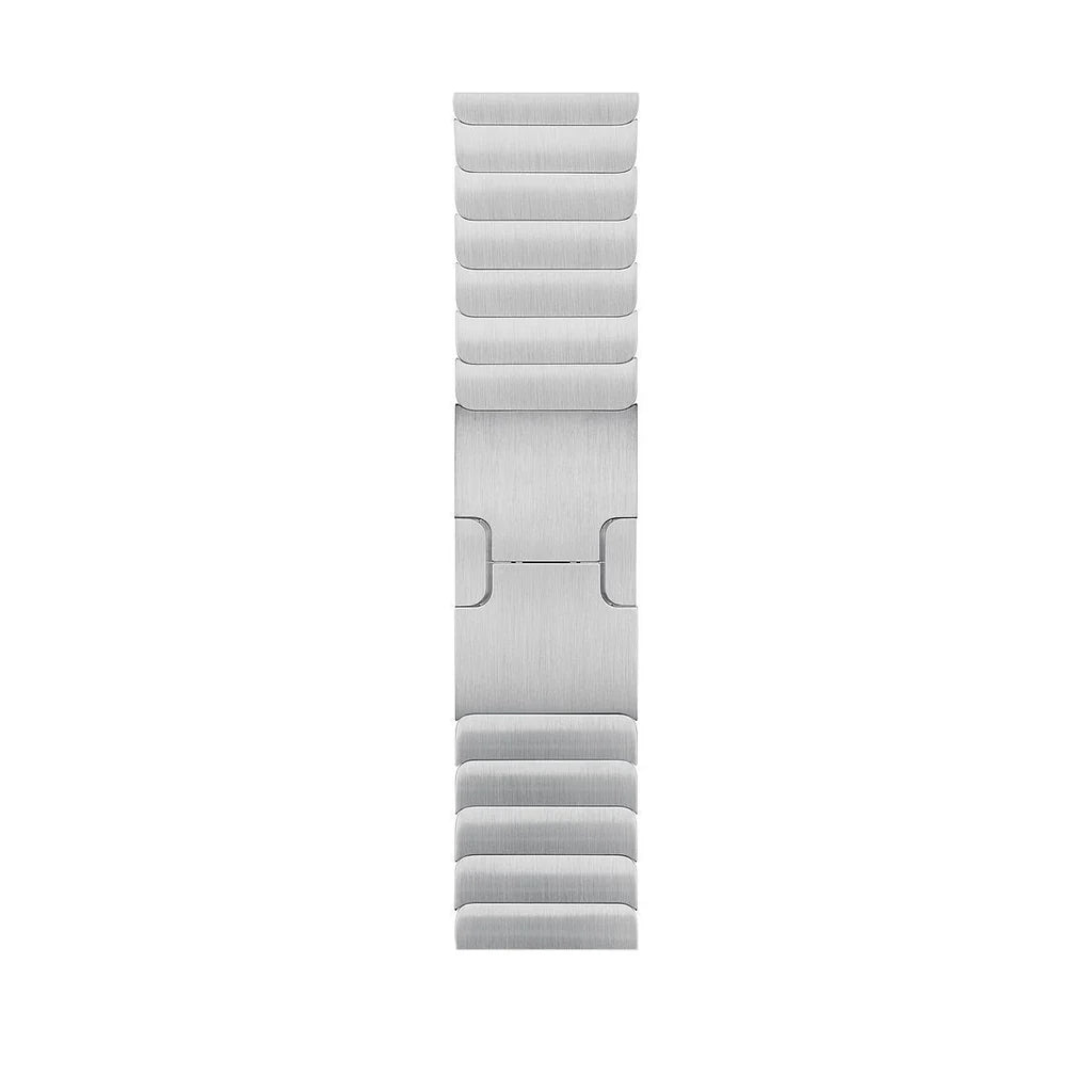 silver colour metal stainless steel link watch strap for apple watch series 10 42mm and 45mm and ultra 2