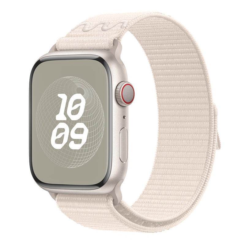 New style starlight sport loop active watch band for apple watch series 9 and ultra made from woven nylon