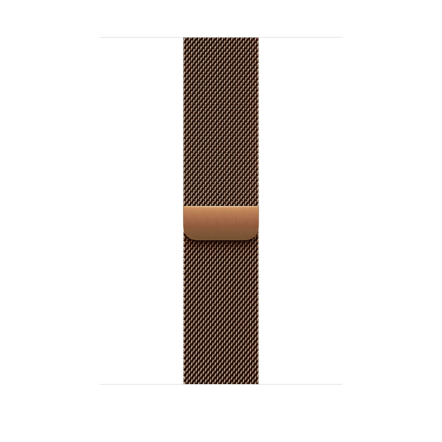 A brown bronze stainless steel milanese loop watch strap for the latest apple watch series 10 and ultra 2