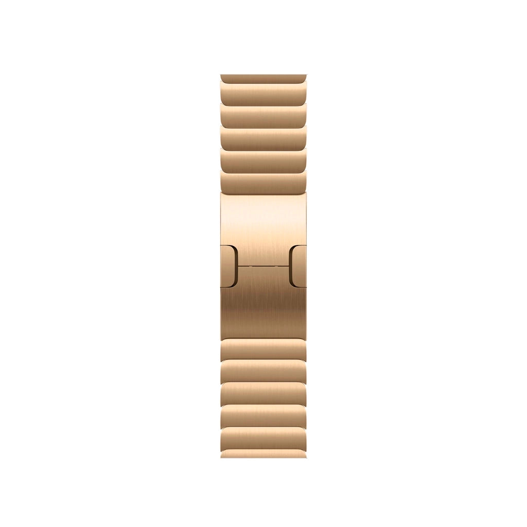 Gold metal stainless steel metal link watch bracelet strap for apple watch series 11 46mm and 45mm and ultra 3 49mm