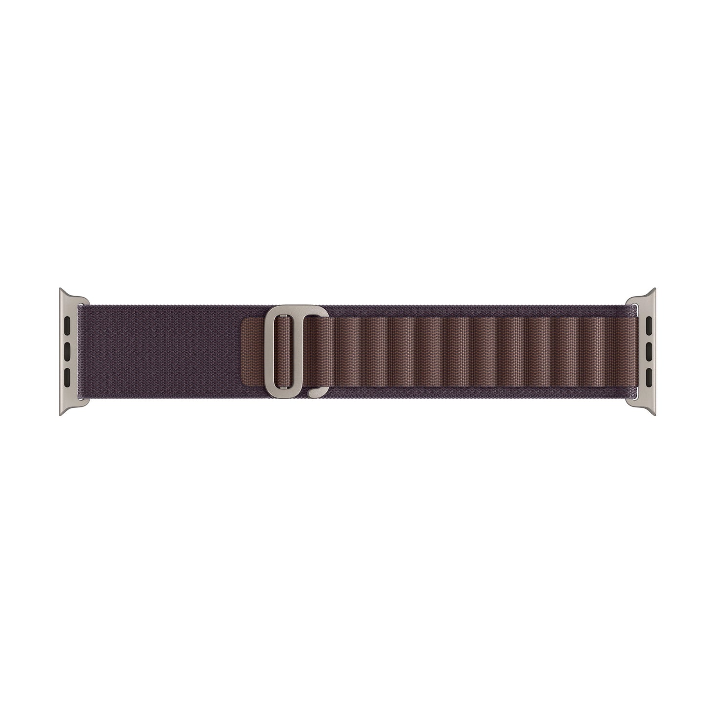 A indigo colour premium nylon watch strap band designed for adventurers and explorers that wear the Apple watch series 10 and Ultra 2