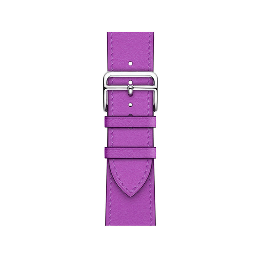 Purple Single Tour Leather Strap for Apple Watch