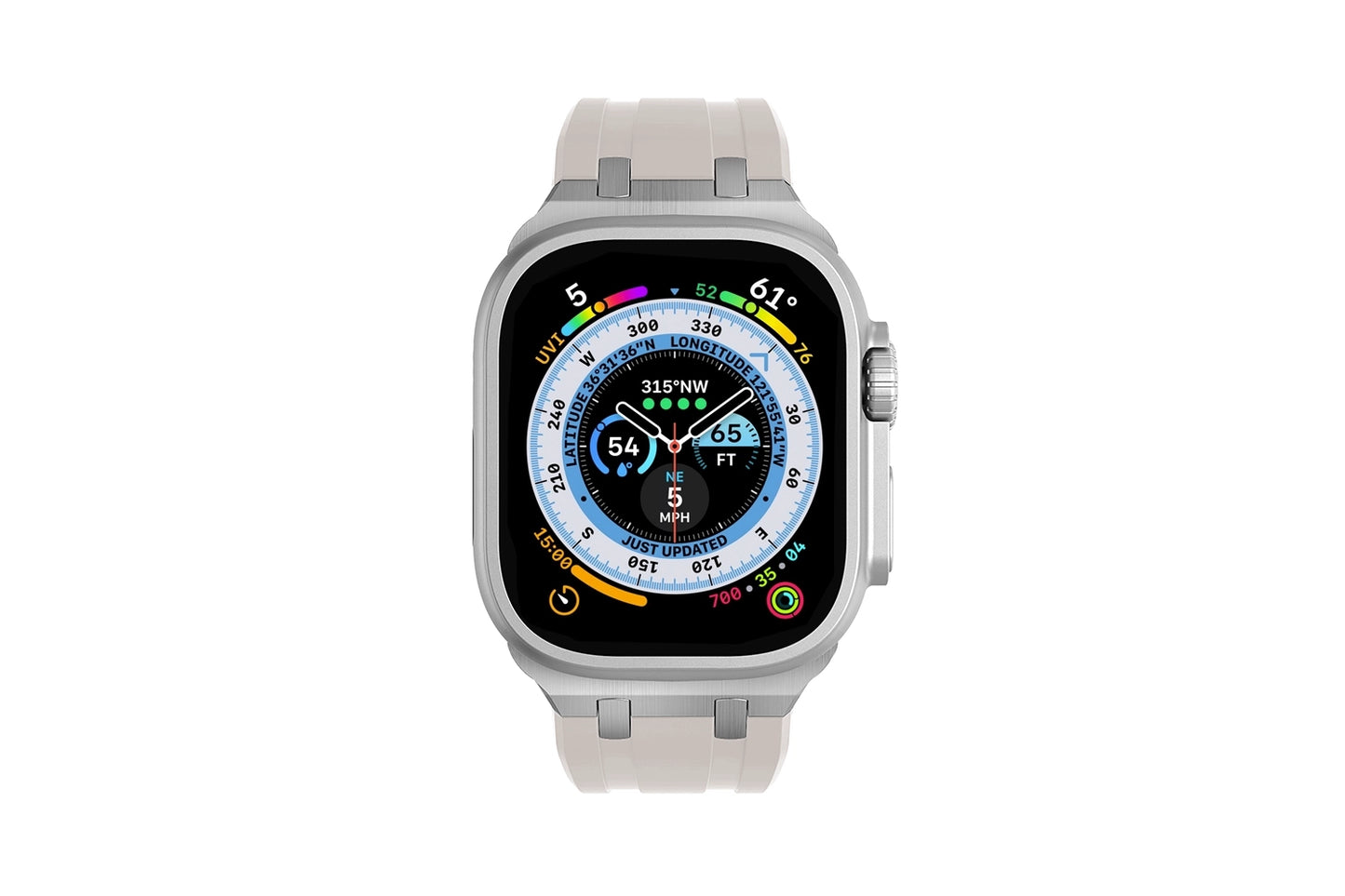 Starlight Metal Silicone Strap for Apple Watch