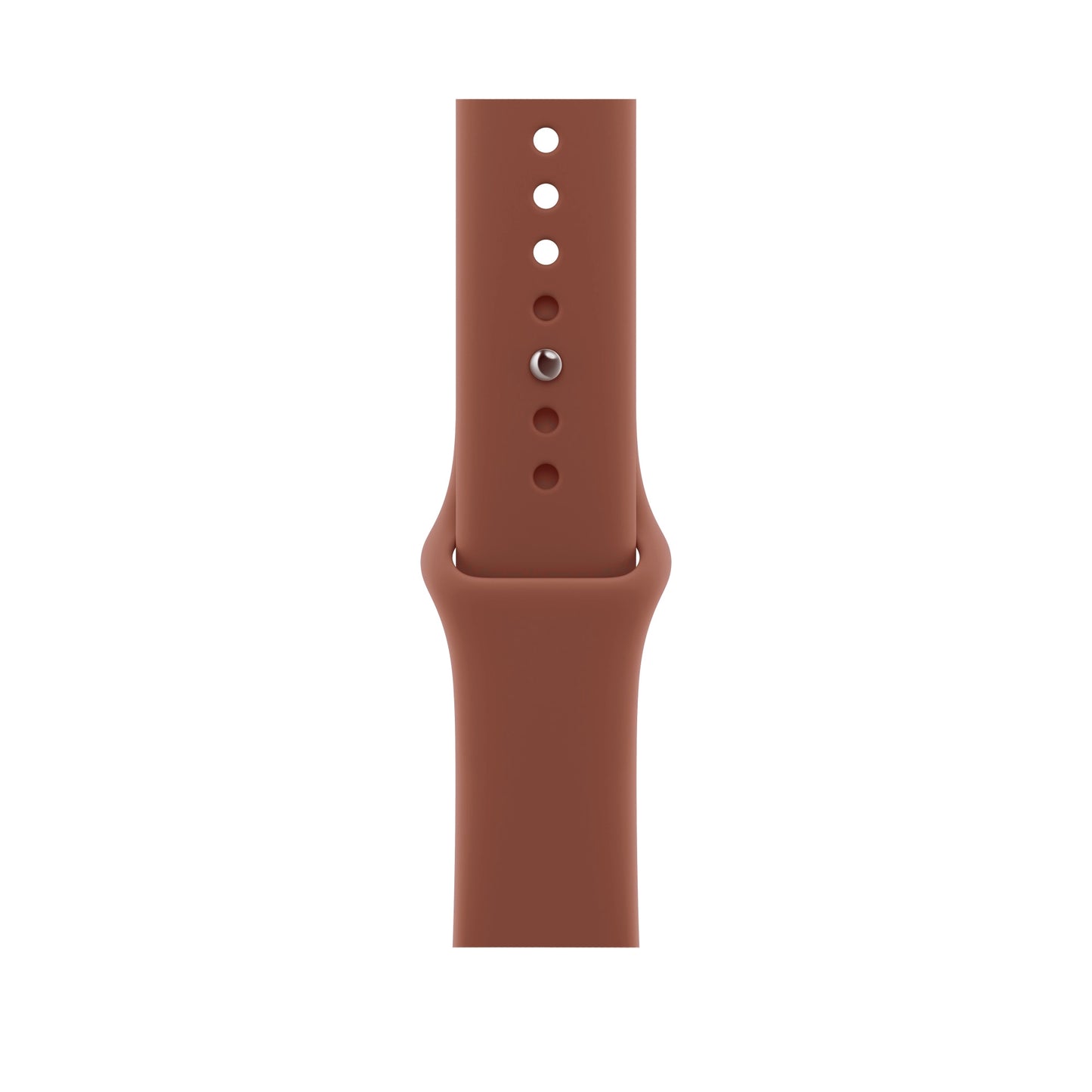 A terra cotta brown colour Apple watch sport band made from premium silicone for series 11 42mm 45mm 46mm and ultra 3 and SE