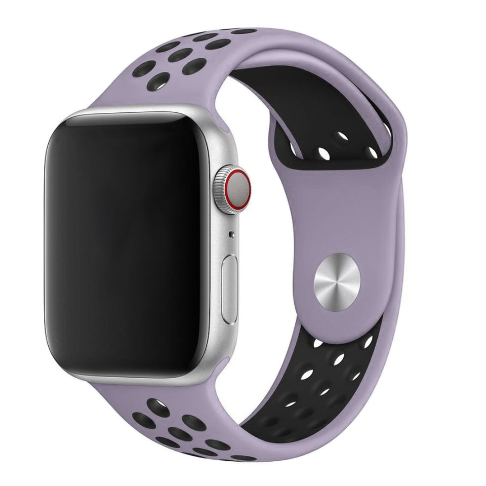 Light Purple Black Sport Band Active for Apple Watch Strap Laboratory Australia