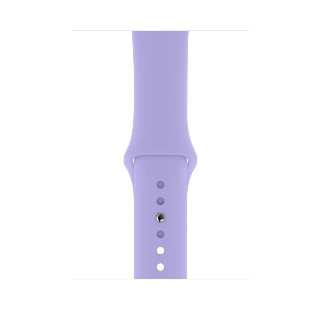 A Lilac colour sport strap band made from premium silicone for Apple Watch series 10 42mm and Ultra 2