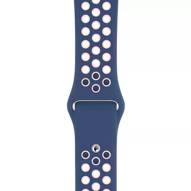 Sea Blue Bright Pink Sport Band Active for Apple Watch
