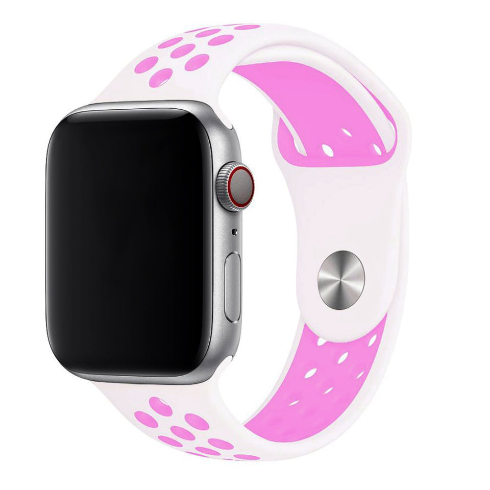 White Purple Sport Band Active for Apple Watch