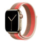 pink tan yellow nylon sport loop watch band for apple watch series 10 42mm and 45mm and ultra 2 made from woven nylon