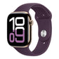 Plum Purple colour silicone watch strap made for apple watch series 10 42/45/46mm crafted for everyday wear