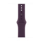 Plum Purple colour silicone watch strap made for apple watch series 10 42/45/46mm crafted for everyday wear