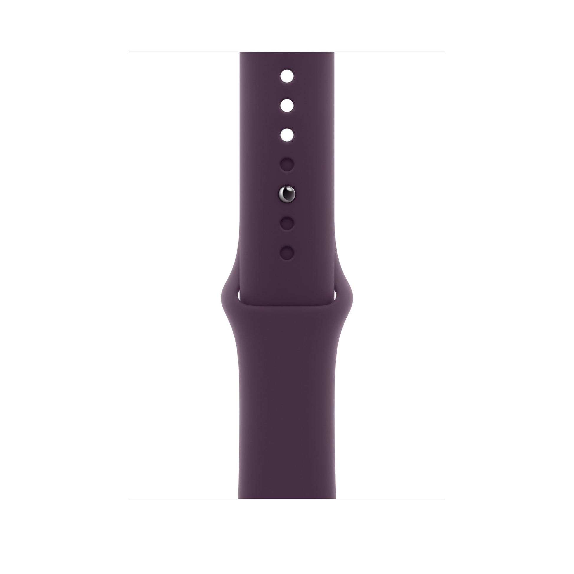 Plum Purple colour silicone watch strap made for apple watch series 10 42/45/46mm crafted for everyday wear