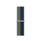 blue army green yellow nylon sport loop watch band for apple watch series 10 42mm and 45mm and ultra 2 made from woven nylon