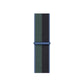 blue green yellow nylon sport loop watch band for apple watch series 10 42mm and 45mm and ultra 2 made from woven nylon