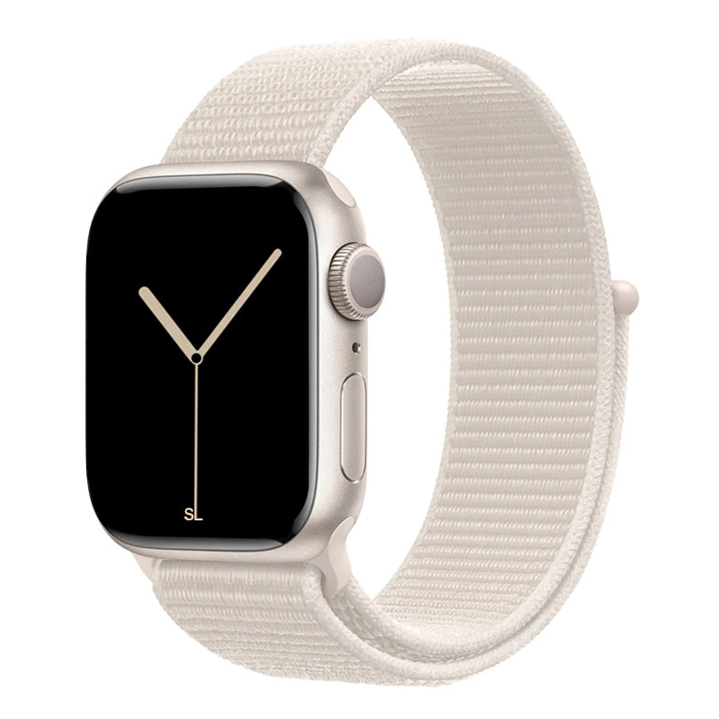 New style starlight sport loop watch band for apple watch series 10 42mm and 45mm and ultra 2 made from woven nylon