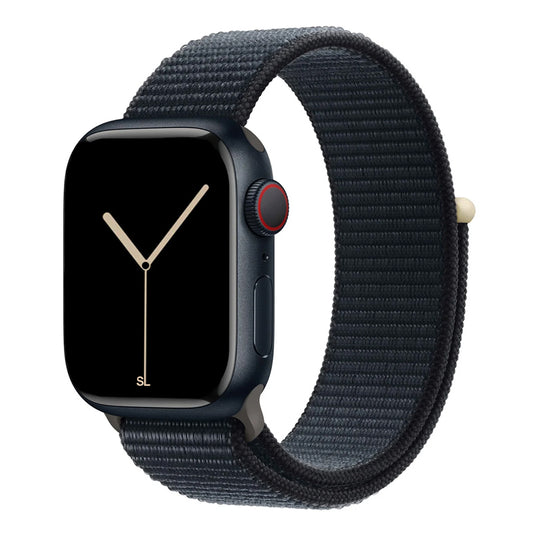 New Midnight blue sport loop watch band for apple watch series 10 42mm and 45mm and ultra 2 made from woven nylon
