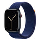 New style ocean blue sport loop watch band for apple watch series 10 42mm and 45mm and ultra 2 made from woven nylon