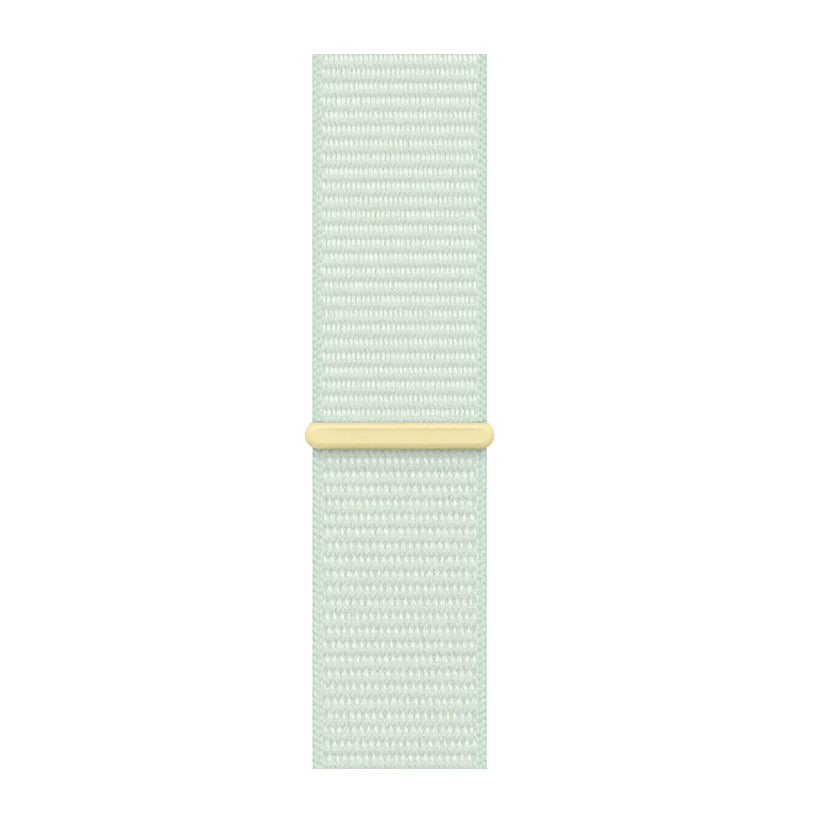 New style soft mint green sport loop watch band for apple watch series 10 42mm and 45mm and ultra 2 made from woven nylon