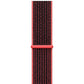 pink black nylon sport loop watch band for apple watch series 10 42mm and 45mm and ultra 2 made from woven nylon