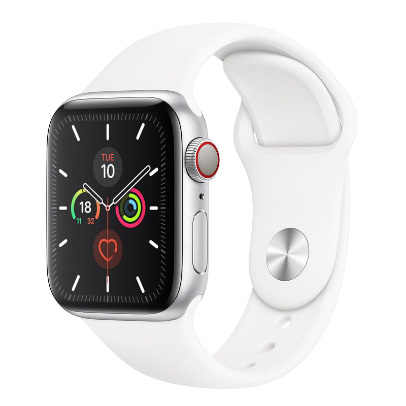 A new white colour watch strap made from silicone for apple watch series 10 size 42mm and 46mm on a display band