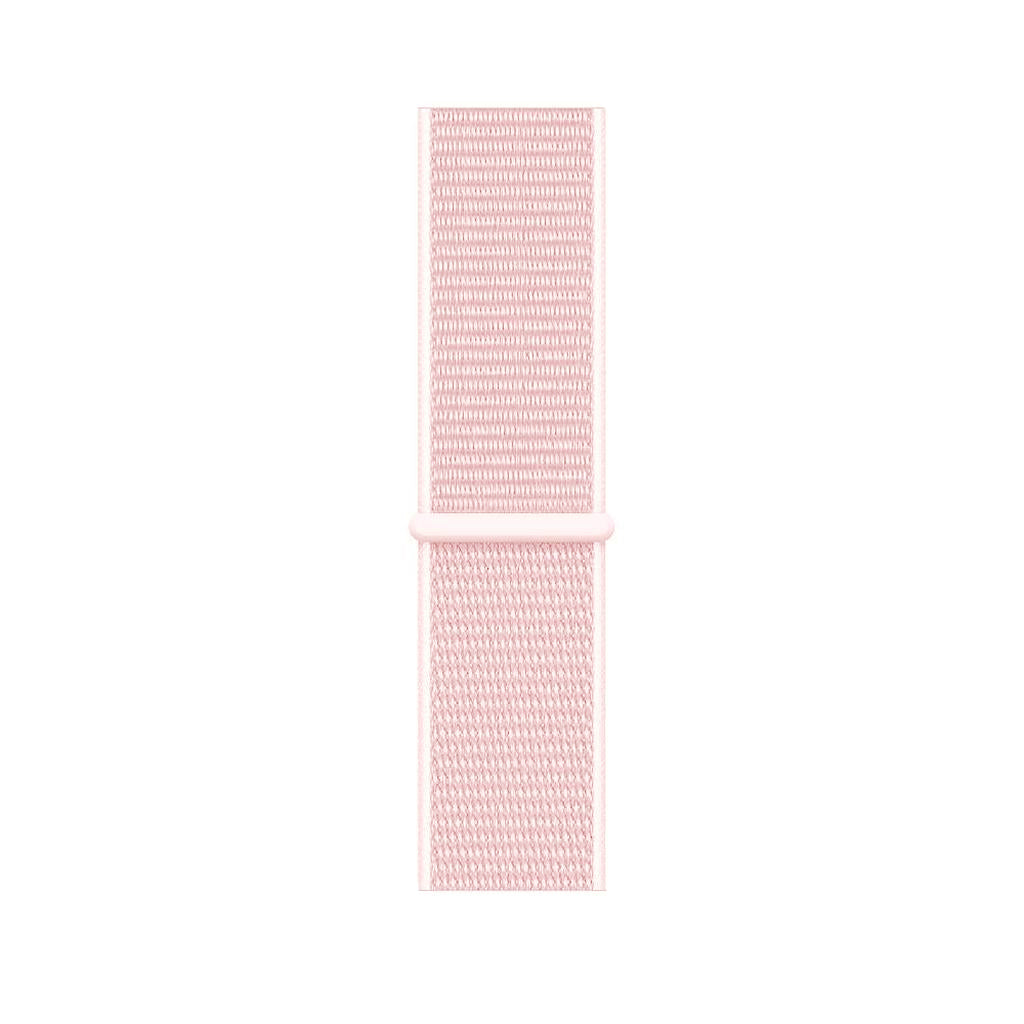 light pink yellow nylon sport loop watch band for apple watch series 10 42mm and 45mm and ultra 2 made from woven nylon
