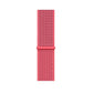 dark pink nylon sport loop watch band for apple watch series 10 42mm and 45mm and ultra 2 made from woven nylon