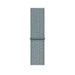 grey blue teal nylon sport loop watch band for apple watch series 10 42mm and 45mm and ultra 2 made from woven nylon