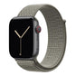grey green yellow nylon sport loop watch band for apple watch series 10 42mm and 45mm and ultra 2 made from woven nylon