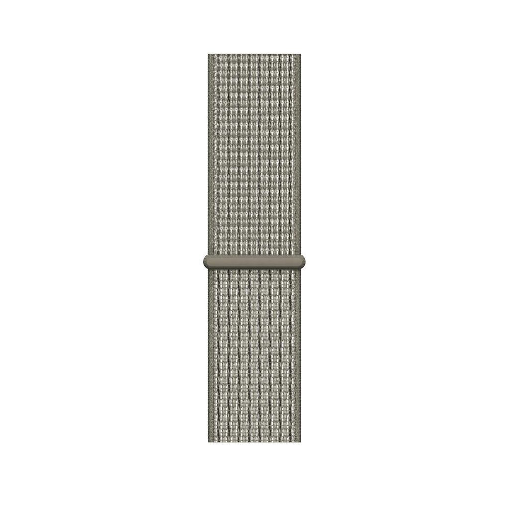 grey green yellow nylon sport loop watch band for apple watch series 10 42mm and 45mm and ultra 2 made from woven nylon