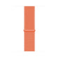 New orange sport loop watch band for apple watch series 10 42mm and 45mm and ultra 2 made from woven nylon