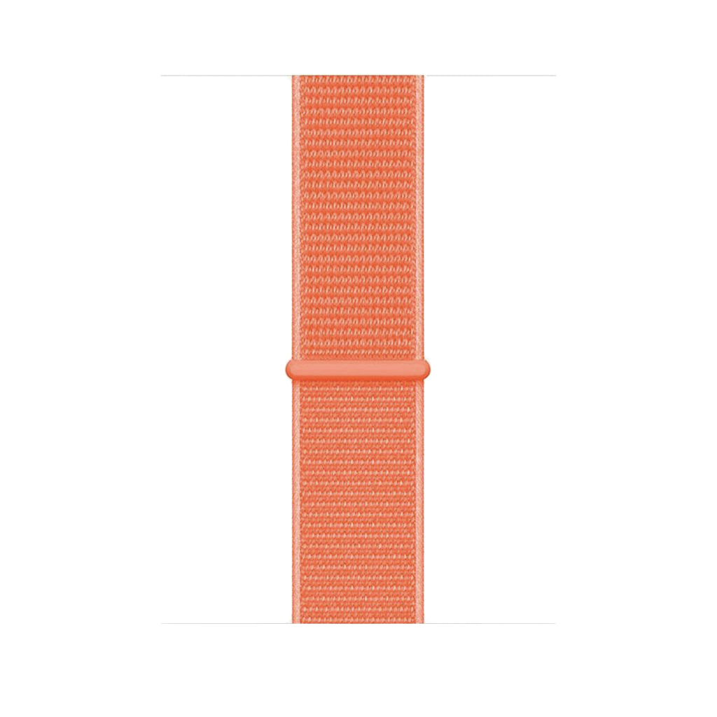 New orange sport loop watch band for apple watch series 10 42mm and 45mm and ultra 2 made from woven nylon