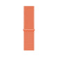 New orange sport loop watch band for apple watch series 10 42mm and 45mm and ultra 2 made from woven nylon