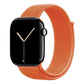 New orange sport loop watch band for apple watch series 10 42mm and 45mm and ultra 2 made from woven nylon