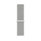 white grey nylon sport loop watch band for apple watch series 10 42mm and 45mm and ultra 2 made from woven nylon