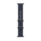 A midnight colour silicone watch strap for apple watch series 10 and ultra designed for sports and active gym activities