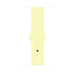Pastel Yellow colour silicon watch band for apple watch series 9 41mm
