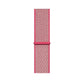 hot pink nylon sport loop watch band for apple watch series 10 42mm and 45mm and ultra 2 made from woven nylon