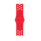 red silicone watch strap for apple watch series 11 42mm 46mm with perforated holes for breathing while running and active sports