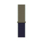 khaki blue nylon sport loop watch band for apple watch series 10 42mm and 45mm and ultra 2 made from woven nylon