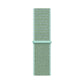marine green yellow nylon sport loop watch band for apple watch series 10 42mm and 45mm and ultra 2 made from woven nylon