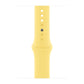 Lemon yellow colour silicon sport strap for apple watch series 9 41mm and 45mm