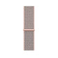 pink sand nylon sport loop watch band for apple watch series 10 42mm and 45mm and ultra 2 made from woven nylon