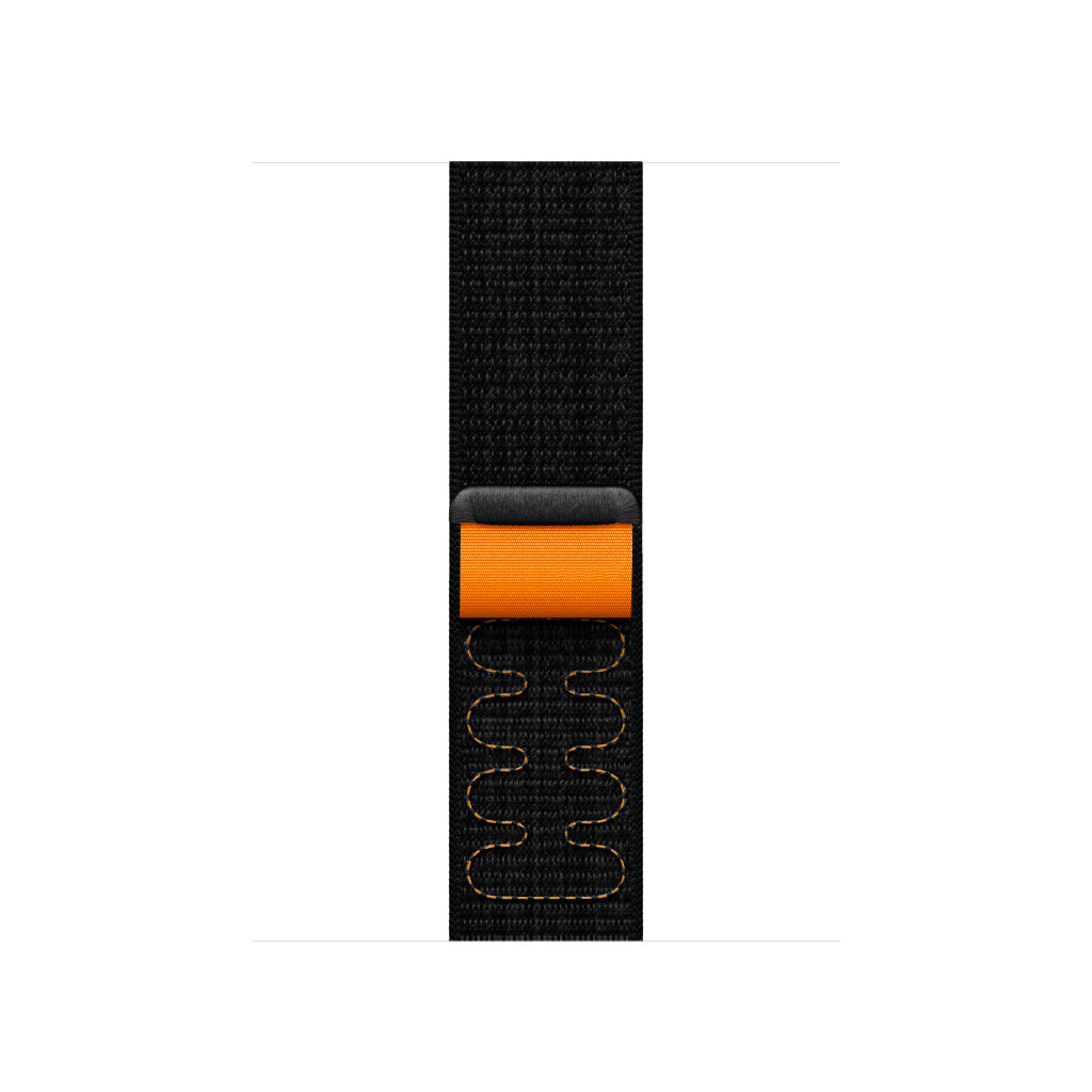 Black Orange Sport Loop Active for Apple Watch