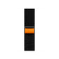 Black and Orange sport loop active watch band strap for Apple Watch Series 10 45mm/ 46mm and Ultra 2 made from woven nylon