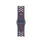 Blue Pink colour apple watch series 9 silicon sports strap with a unique pattern of splatter paint design, this watch strap is designed for active people